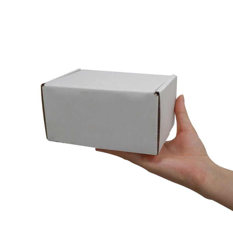 RLAVBL 6x4x3 Inches Shipping Boxes Set of 25, White Small Corrugated Cardboard Box, Mailer Boxes for Packing Small Business - Image 5